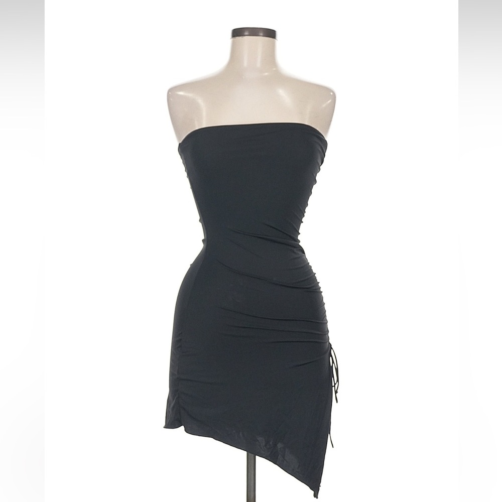 Womens Princess Polly Black Strapless Dress